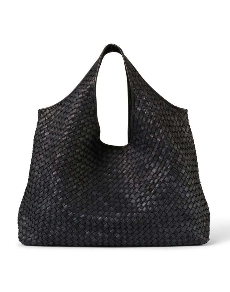 This black bag from Laggo is the perfect everyday carryall. Large enough to carry all of your essentials, it's crafted from woven leather and lined with cotton canvas for durability and style. Wear this bag with a pair of jeans and a light top for a warm day. Woven Leather Tote, Woven Leather Bag, Western Saddle, Raffia Bag, Black Leather Bags, Leather Buckle, Black Bag, Gold Texture, Leather Tote Bag