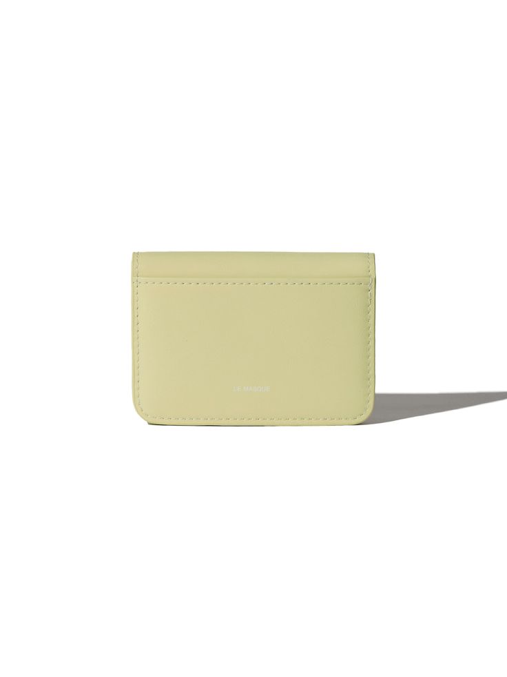 Editor's NoteLE MASQUE's wallet that will instantly adds a touch of liveliness to the look.- Simple and practical design- Snap button closure detail- Good to store cards, bills and coins- Extra card pocket on the back Measurements (in.)- Size: 4.06 in. * 2.76 in. * 0.67 in. Composition & Care- Cow Leather- Natural leather may have fine scratches and wrinkles- Avoid direct heat and moisture- Professional cleaning is neededDesigner- by LE MASQUE Rectangular Wallets With Magnetic Closure For Everyday, Compact Green Wallet With Card Slots, Compact Card Holder With Card Slots, Compact Card Holder With Card Slots For Everyday Use, Modern Rectangular Wallet With Card Slots, Everyday Rectangular Wallets With Id Window, Everyday Rectangular Wallet With Id Window, Classic Everyday Compact Card Holder, Modern Green Bifold Card Holder