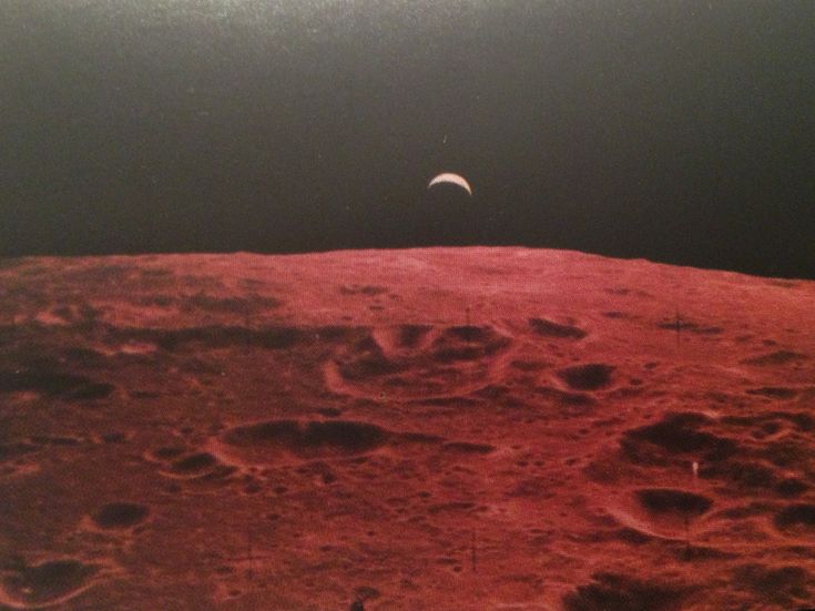 an image of the moon taken from space