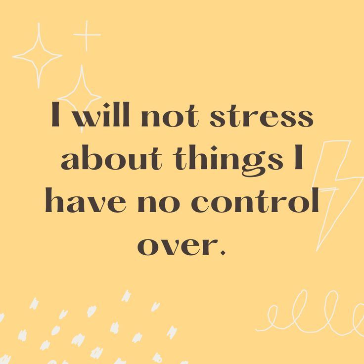 A yellow background with the text overlay, "I will not stress about things I have no control over." Quote Happiness, Self Growth Quotes, No Control, Quotes Affirmations, Happy Life Quotes, Healing Affirmations, Self Growth, Growth Quotes, Inspirational Bible Quotes