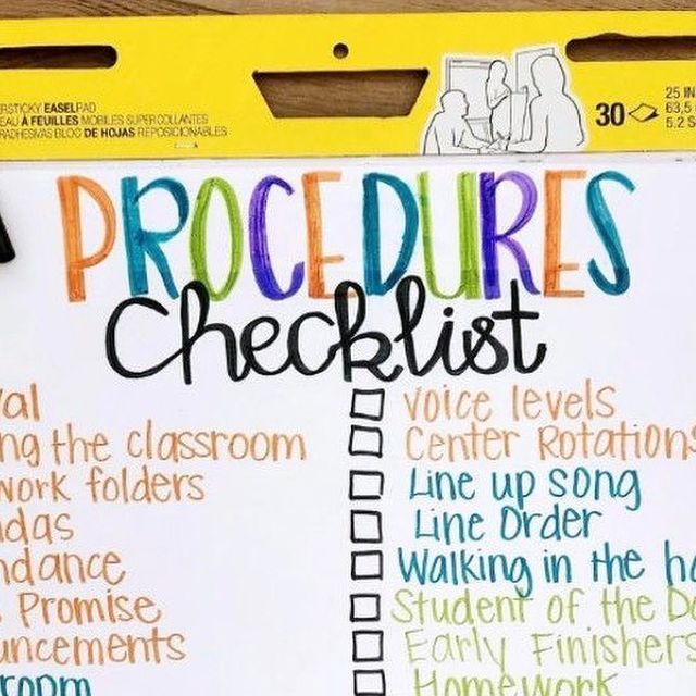 a piece of paper with the words procedure checklist written in black and white on it