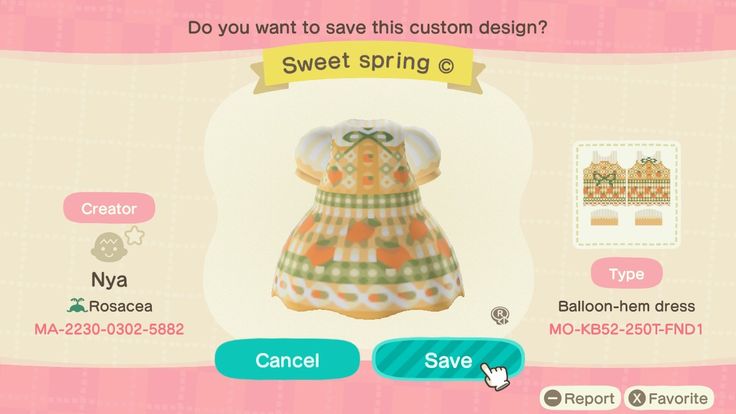 Acnh Cottagecore Dress Code, Acnh Dress Design Codes Cottagecore, Animal Crossing Dress Codes Cottagecore, Animal Crossing Spring Core Clothes, Acnh Cottagecore Clothes Grid, Acnh Dresses, Acnh Fashion, Tom Nook, Clothing Codes