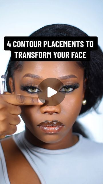 Dr. Favour J 🇳🇬🇨🇳 | formerly @makeup_by_favour on Instagram: "Contour like a PRO🔥 SAVE THIS VIDEO and try it out…. #makeuptips #contouring" Face Sliming Contour, Eyeshadow For Dark Skin, How To Contour Your Face Beginners, Easy Contouring For Beginners, Makeup On Dark Skin Women, Dark Skin Makeup Looks, Make Up Over 50, How To Do Makeup For Beginners, Face Contouring Makeup Tutorial