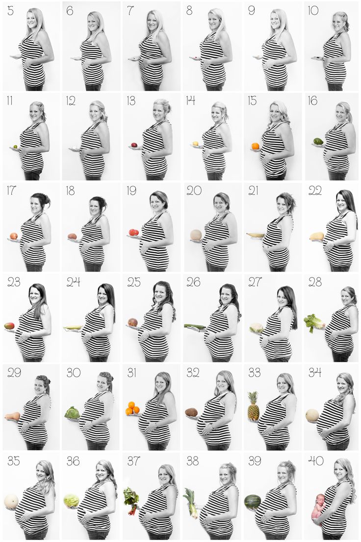 a series of photos showing different stages of pregnant women's body, from baby to adult