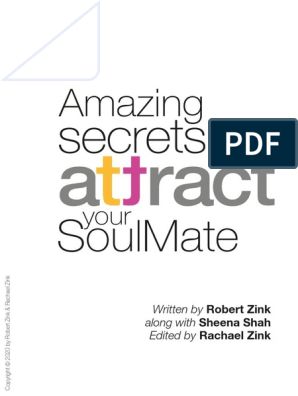 the book cover for amazing secrets to attract your soulmate