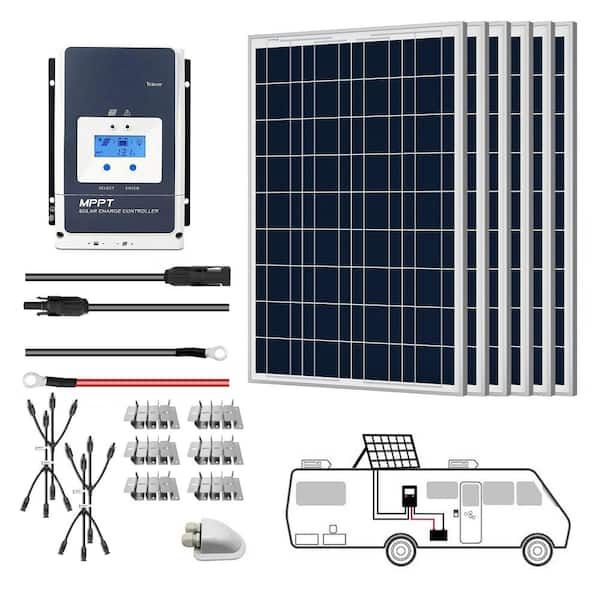 the kit includes solar panels, power strips, and tools to make it easier for people to use