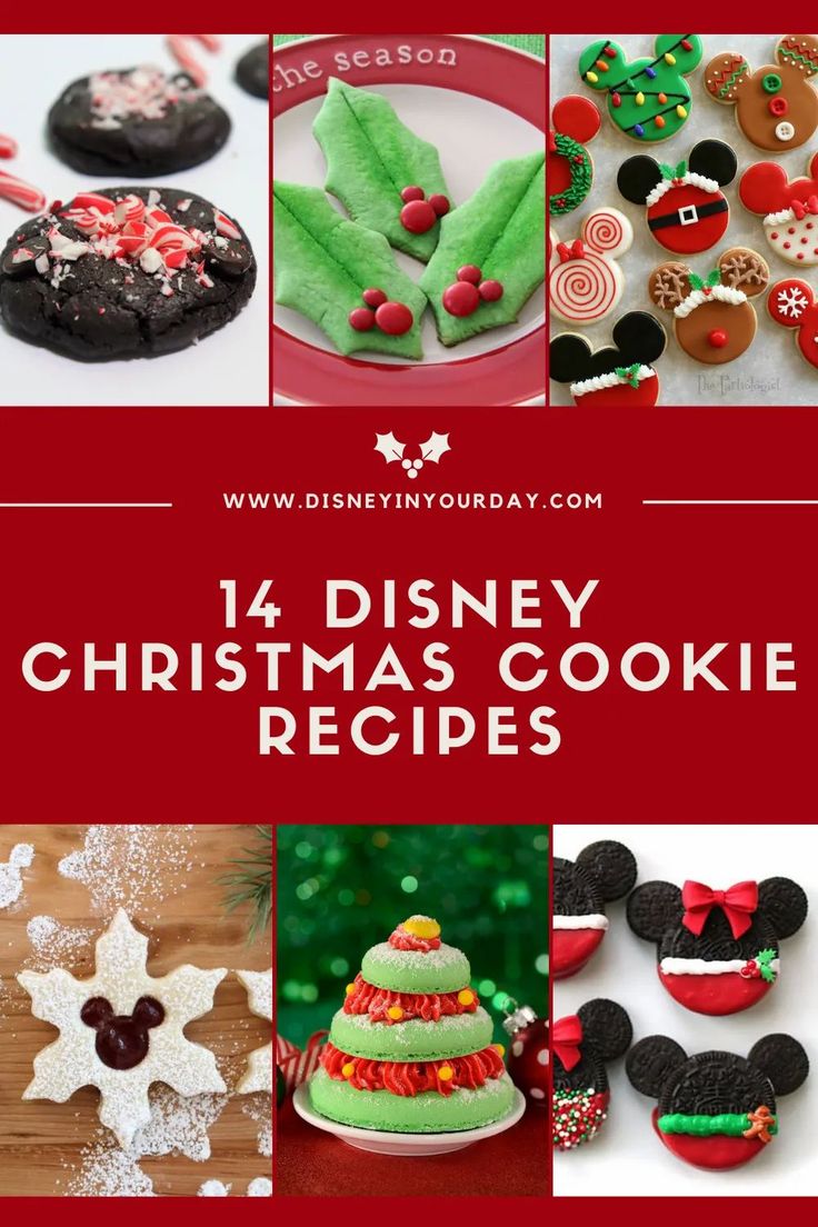 14 delicious Disney Christmas cookie recipes to bake this season - Disney in your Day. Featuring cookie recipes from the theme parks and inspired by Disney characters or movies! Diy Disney Treats, Disney Baked Goods, Disney Christmas Food Ideas, Disney Cookie Recipes, Disney Themed Desserts, Disney Christmas Cake, Disney Christmas Food, Disney Inspired Cookies, Disney Theme Christmas