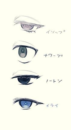 the eyes are drawn in different ways