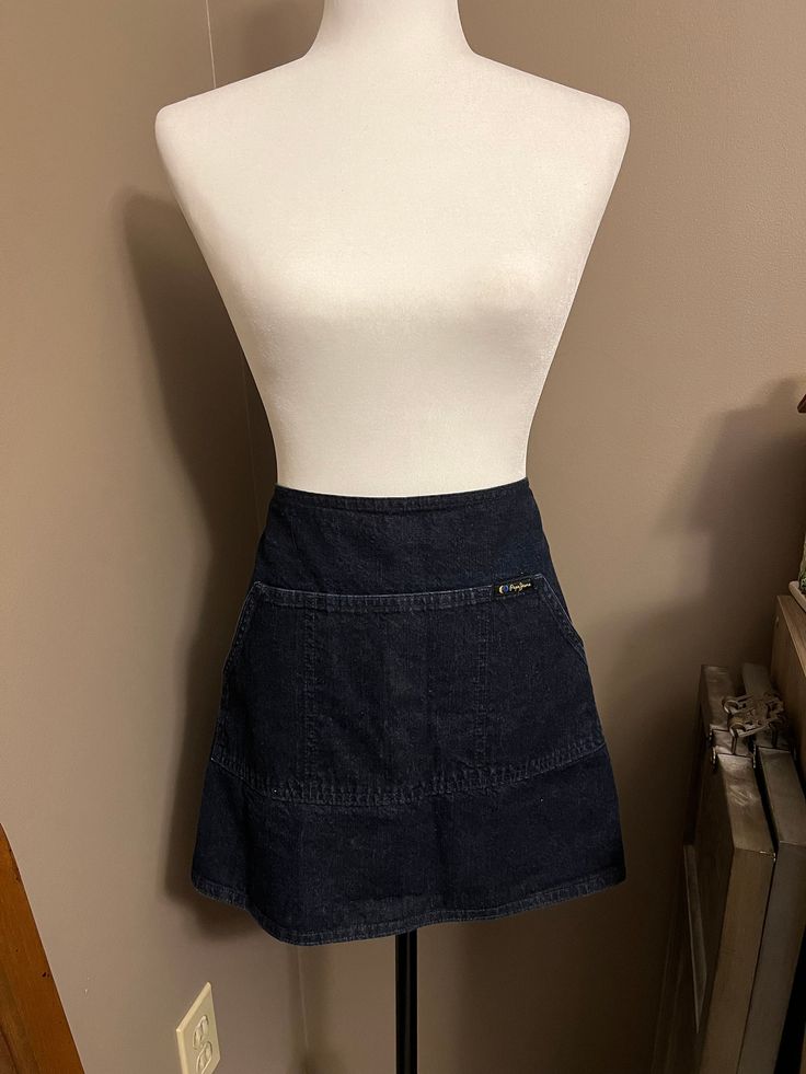 Pepe mini skirt. I believe it was intended to go over a pair of jeans. The side with the Velcro is open. Can add more pictures if needed. Size 22.  MEASUREMENTS  Waist 42' Length 15' Plus Size Mini Skirt, Plus Size Red Dress, Womens Skirts, Red Dress, Mini Skirt, Womens Skirt, Mini Skirts, Leather Jacket, Like New