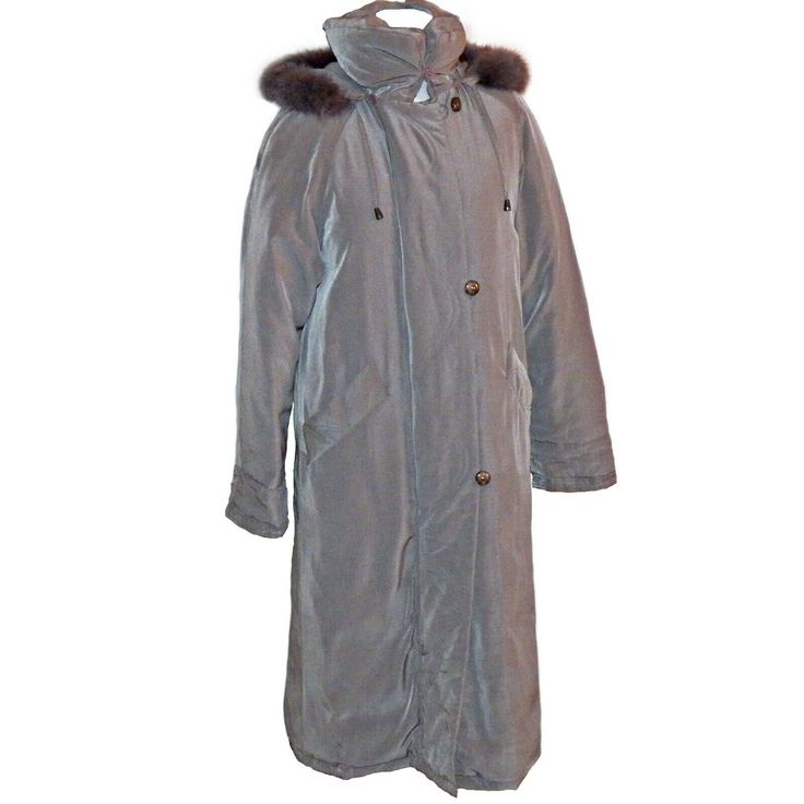 Utex Down Taupe Full Length Coat Jacket Genuine Fur Trimmed Hood Eaton Canada Size 6 This is a GORGEOUS luxurious down full length coat marked size 6 by top Montreal Canada based outerwear designer UTEX in taupe made for Eatons Department stores of Canada.  This is a pre-owned jacket in clean, lightly worn condition.  Made with the harsh North America winter in mind, the quilted down fill keeps you warm and cozy on those frigid winter days.  Super fast priority mail shipping so you can have this Full Length Coat, Fluffy Coat, Rain Jacket Women, Montreal Canada, Winter Tops, Womens Fleece, Warm Coat, Detachable Hood, Winter Sweaters