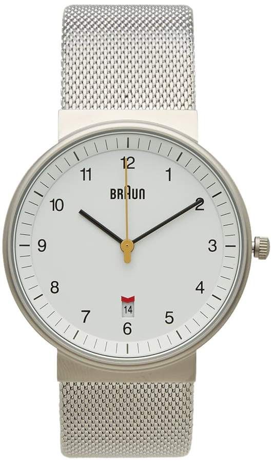 Braun BN0032 Watch Mens Fashion Minimalist, Braun Watches, Braun Design, Minimalist Fashion Men, Dieter Rams, Designer Watches, Classic Watches, Clean Face, Minimalist Living