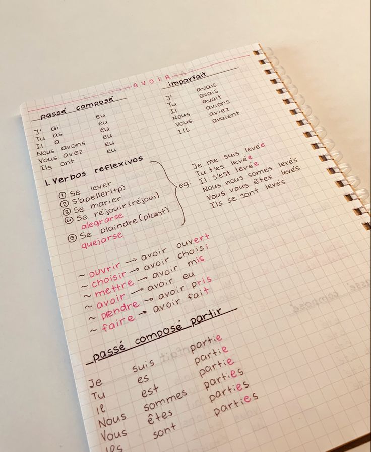 an open notebook with some writing on it