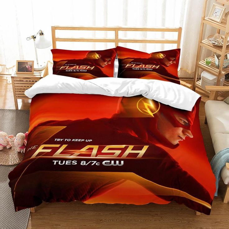 the flash movie bedding set