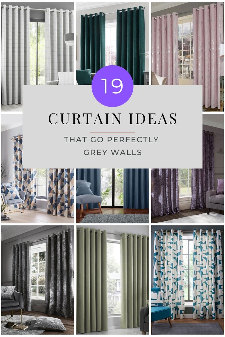 curtain ideas that go perfectly with grey walls