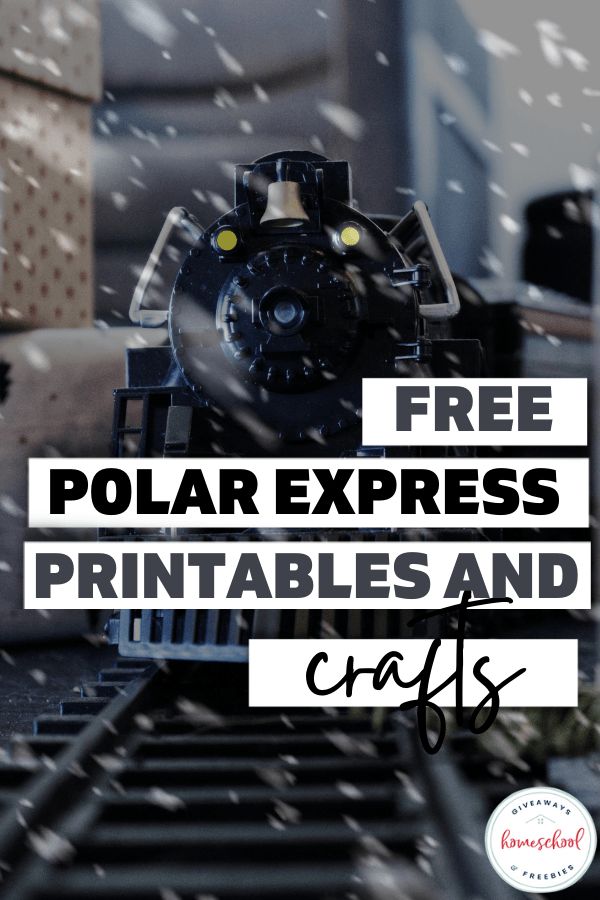 a black and white photo with the words free polar express printables and crafts