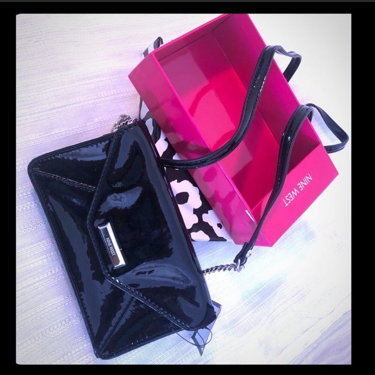 Absolutely New In Box With Tags! Refer To Photos! Fits Your Phone, Cards And Any Change You Might Need ! Black Rectangular Clutch For Everyday Use, Black Box Bag With Rectangular Case For Gift, Black Box Bag Rectangular Case For Gift, Black Rectangular Box Bag For Gift, Chic Rectangular Case Shoulder Bag For Gift, Black Crossbody Box Bag For Gift, Chic Rectangular Case Shoulder Bag As Gift, Black Box Bag With Magnetic Closure For Everyday Use, Black Crossbody Box Bag As Gift