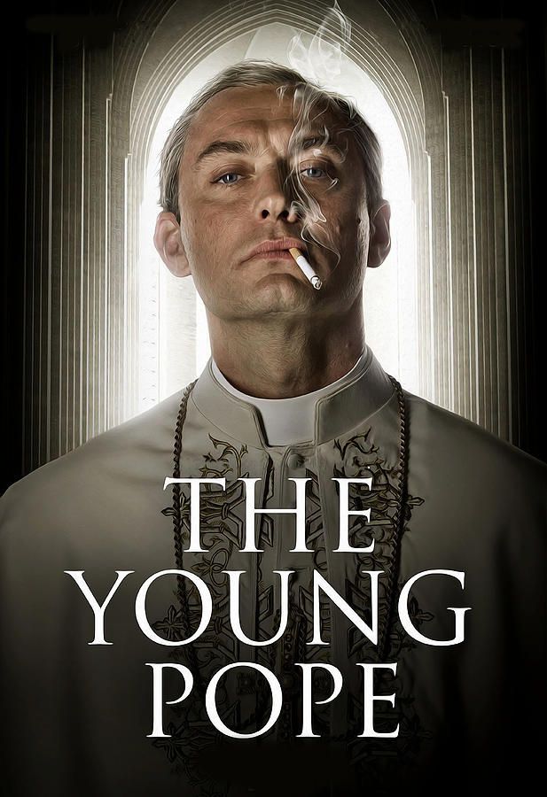 the young pope is shown in this poster