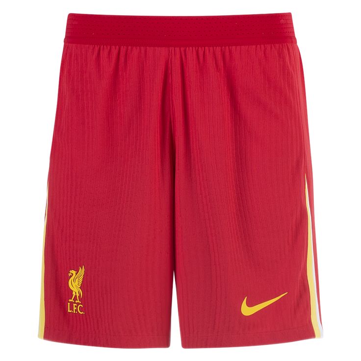 Nike Liverpool Authentic Home Short 2024. You'll never play alone wearing the same shorts the pros wear on the field. Team details. Dri-FIT ADV technology combines moisture-wicking fabric with advanced engineering for breathable comfort. 100% Polyester. Team Spirit Sports Shorts With Team Name, Sporty Moisture-wicking Athletic Shorts For Team Events, Sports Team Logo Shorts, Sportswear Athletic Shorts With Team Name For Sports Season, Team Spirit Sports Shorts With Team Logo, Sports Team Spirit Shorts With Team Logo, Team Logo Athletic Shorts For Sports, Team-colored Athleisure Shorts For Sports, Sports Season Athletic Shorts With Team Logo