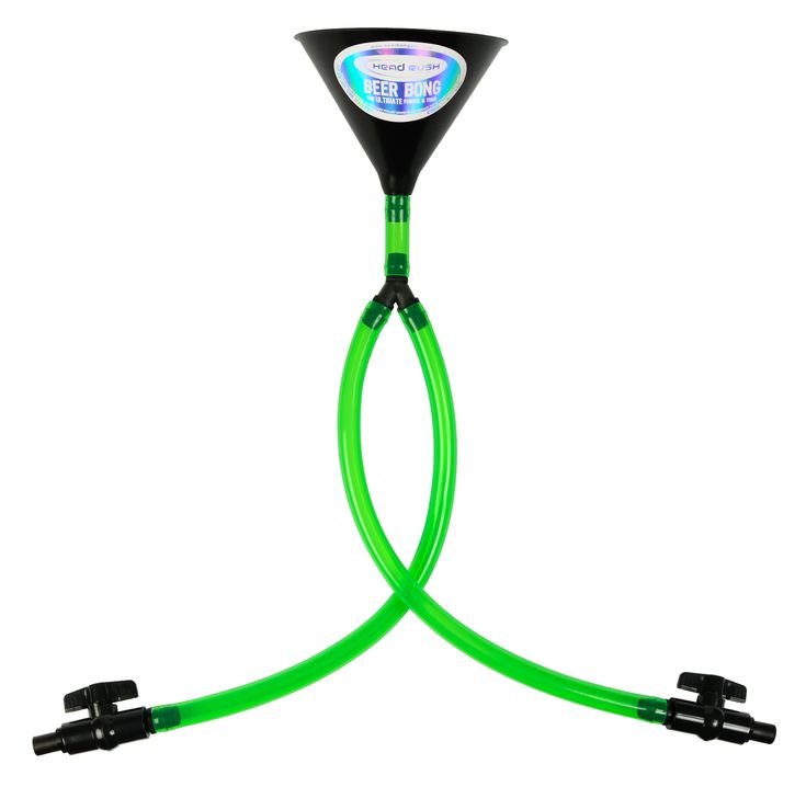 a green hose connected to a black light