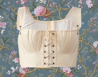 Regency Short Stays, Diy Bra Pattern, Regency Stays, Stays Pattern, Short Stays, Corset Looks, Royalty Fashion, Diy Bra, Womens Costumes