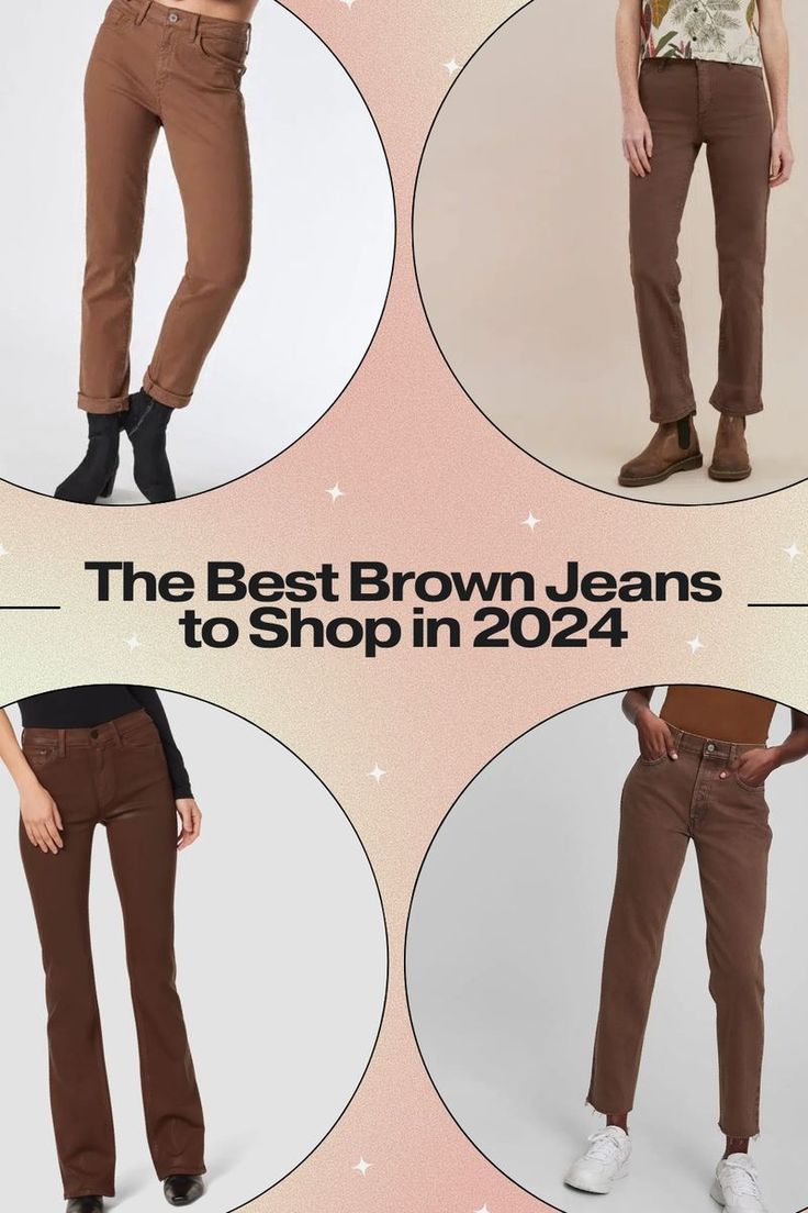 Brown jeans complement almost any style. Our editors curated a selection of standout pairs definitely worth adding to your wardrobe. #brownjeans #brownjeansoutfit #brownjeansforwomen #brownjeansideas #brownjeansinspooutfit Brown Denim Jeans Outfit, Chocolate Brown Jeans Outfit, Dark Brown Jeans Outfit, How To Style Brown Jeans, Dark Brown Jeans, Brown Jeans Outfit, Brown Denim Jeans, Denim Jeans Outfit, Brown Denim