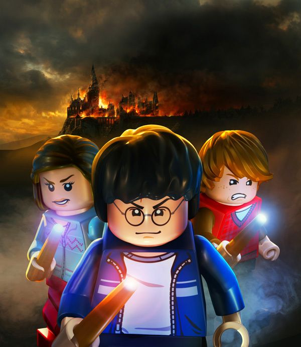 the lego movie poster with harry potter and hermione's hogwarts