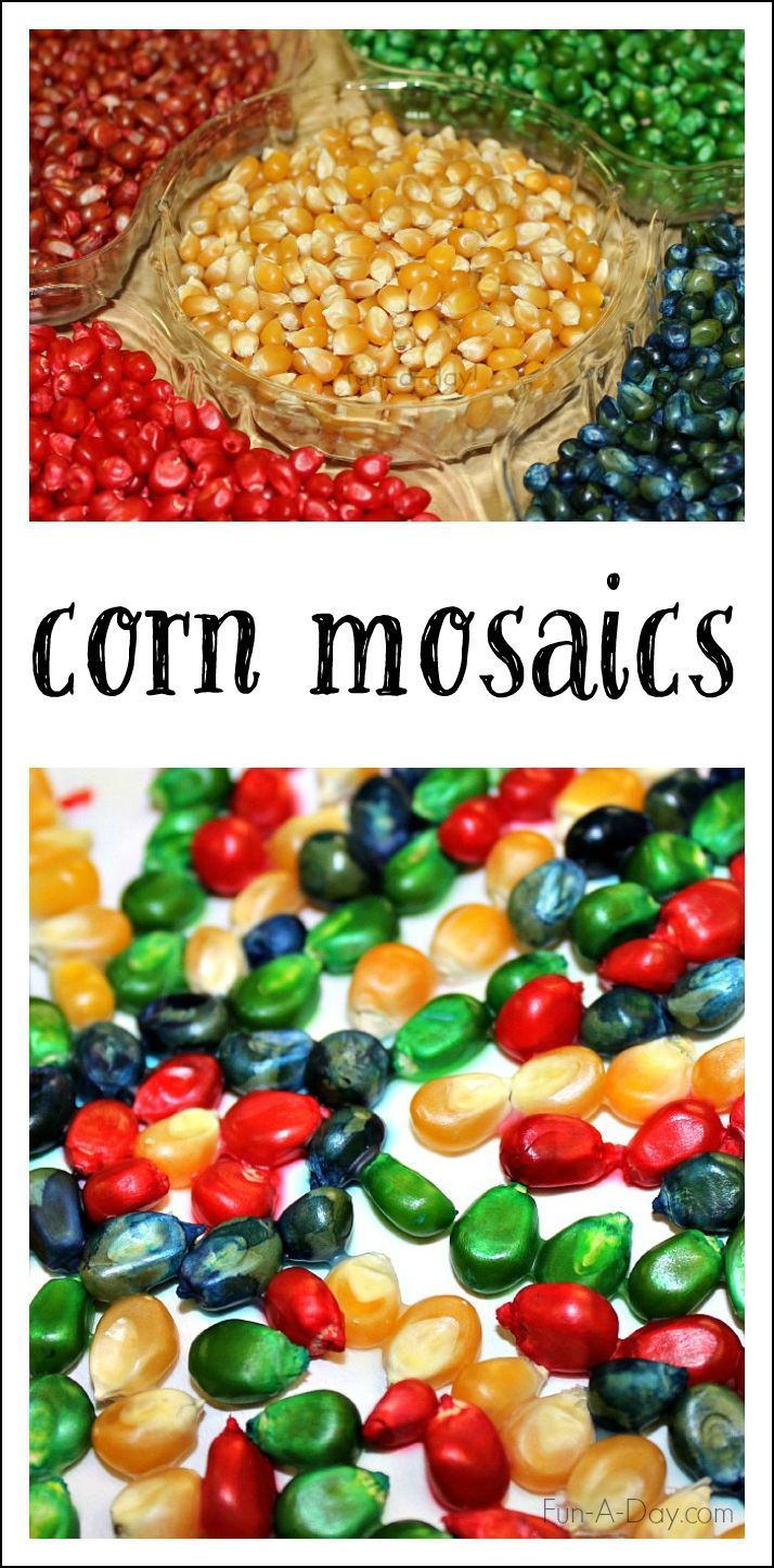 corn mosaics with the words corn mosaics