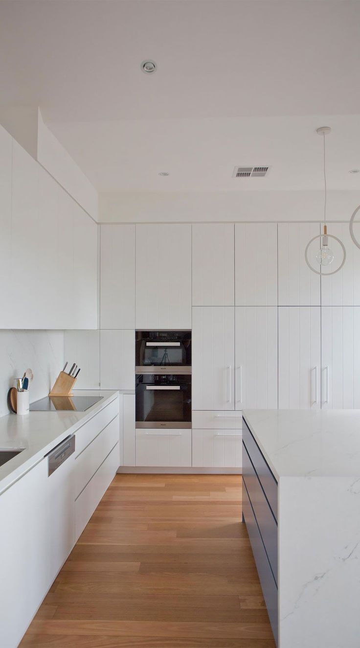 the kitchen is clean and ready for us to use in its new owner's home