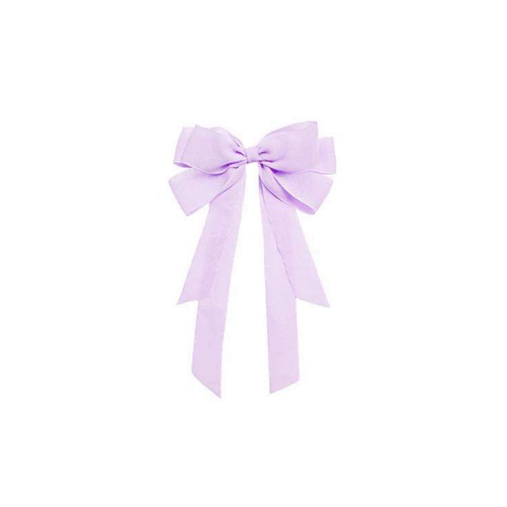 a purple bow on a white background