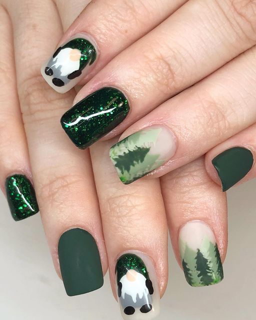 Fingernail Designs, Super Cute Nails, Cute Toe Nails, Christmas Nails Easy, Christmas Gel Nails, Colored Acrylic Nails, Colorful Nail Designs, Nails Desing, Nail Studio