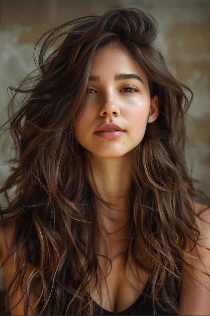 Wavy Haircuts, Stylish Haircuts, Work Hairstyles, Hair Essentials, Trendy Hair Color, Haircut For Thick Hair, Long Wavy Hair, Elegant Hairstyles, Hair Transformation