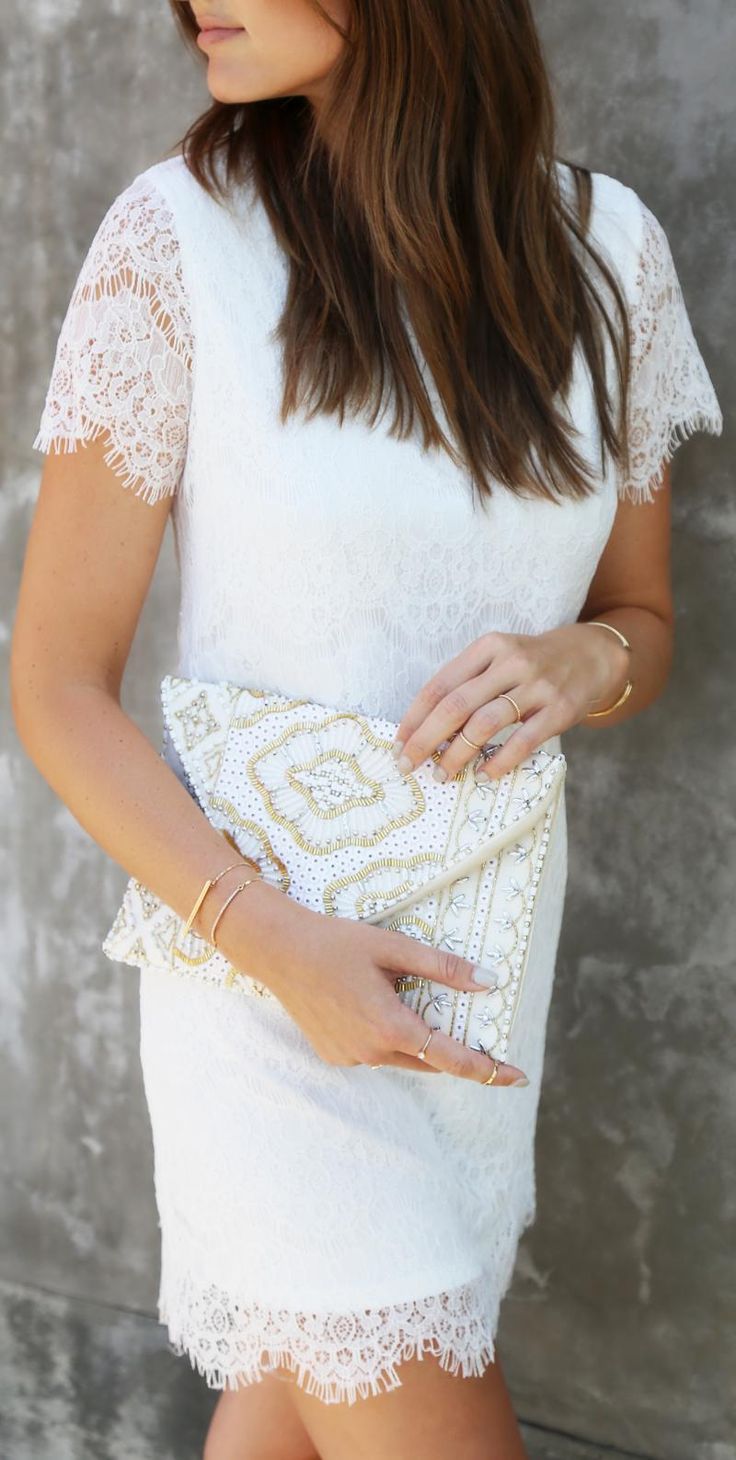 #lovelulus Chic Cream Scalloped Lace Dress, Chic Cream Lace Dress With Scalloped Detail, Chic White Dress For Events, White Elegant Dress For Events, Elegant White Dress For Events, Chic Cream Lace Dress With Lace Trim, White Lace Dress With Lace Trim For Party, Elegant White Event Dress, Elegant White Lace Party Dress