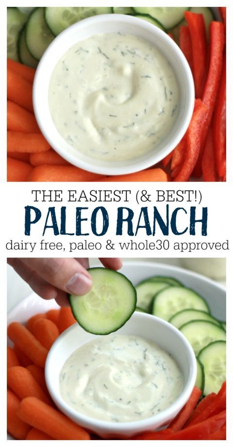 the best and worst paleo ranch dip with cucumbers, carrots, and celery