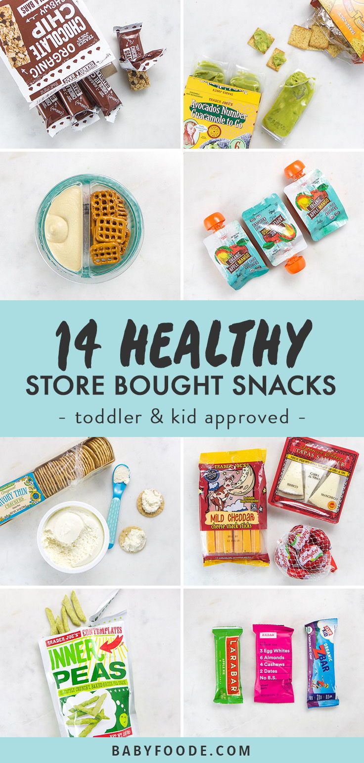 These 14 Healthy Store-Bought Snacks for Toddlers are ready-to-eat items for on-the-go snacking. Perfect for when you don't have time to DIY a snack box from scratch, and to satisfy your picky eaters. You'll find the perfect snack or finger food for kids of all ages! #snacks #toddlers #healthysnacks #kids Healthy Snacks Store Bought, Snacks Store Bought, Finger Food For Kids, Store Bought Snacks, Snacks Store, Healthy Store Bought Snacks, Snacks For Toddlers, Super Healthy Snacks, Finger Foods For Kids