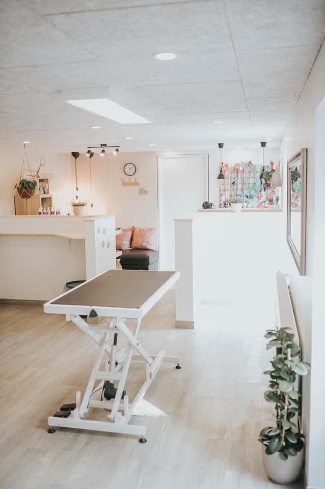 a ping pong table sitting in the middle of a room