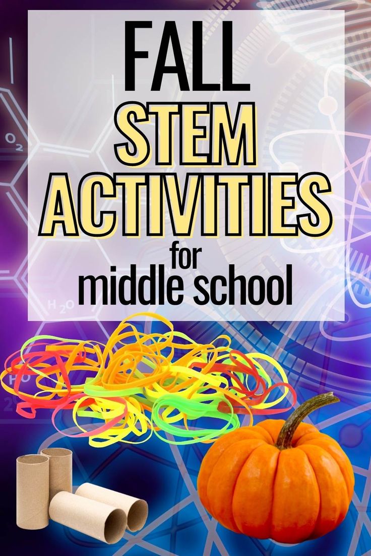 Steam For Middle Schoolers, Fun Middle School Science Activities, Middle School Pumpkin Activities, Activity For Middle Schoolers, October Crafts Middle School, Fall High School Activities, Autumn Stem Activities, Fall Stem Activities Middle School, Stem Lesson Plans Middle School