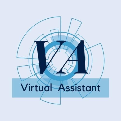 Virtual Assistant Logo Virtual Assistant Logo, Blue Minimalist, Virtual Assistant, Business Logo, Logo Templates, ? Logo, Blue