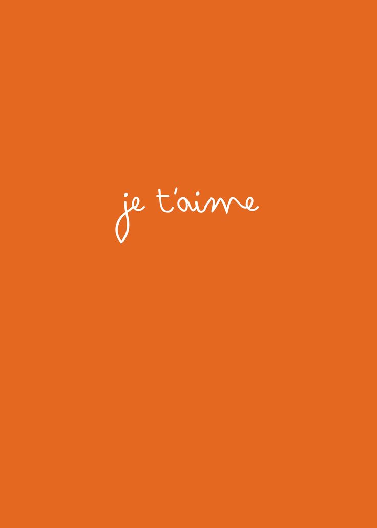 an orange background with the word je toine written in white