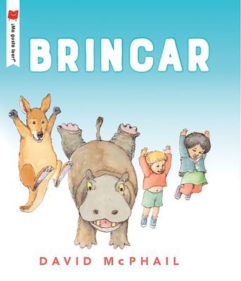 an illustrated book with children and animals in the title'brincar'by david mcphail