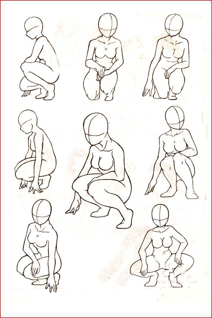 the silhouettes of people sitting and standing in different positions, all drawn by hand