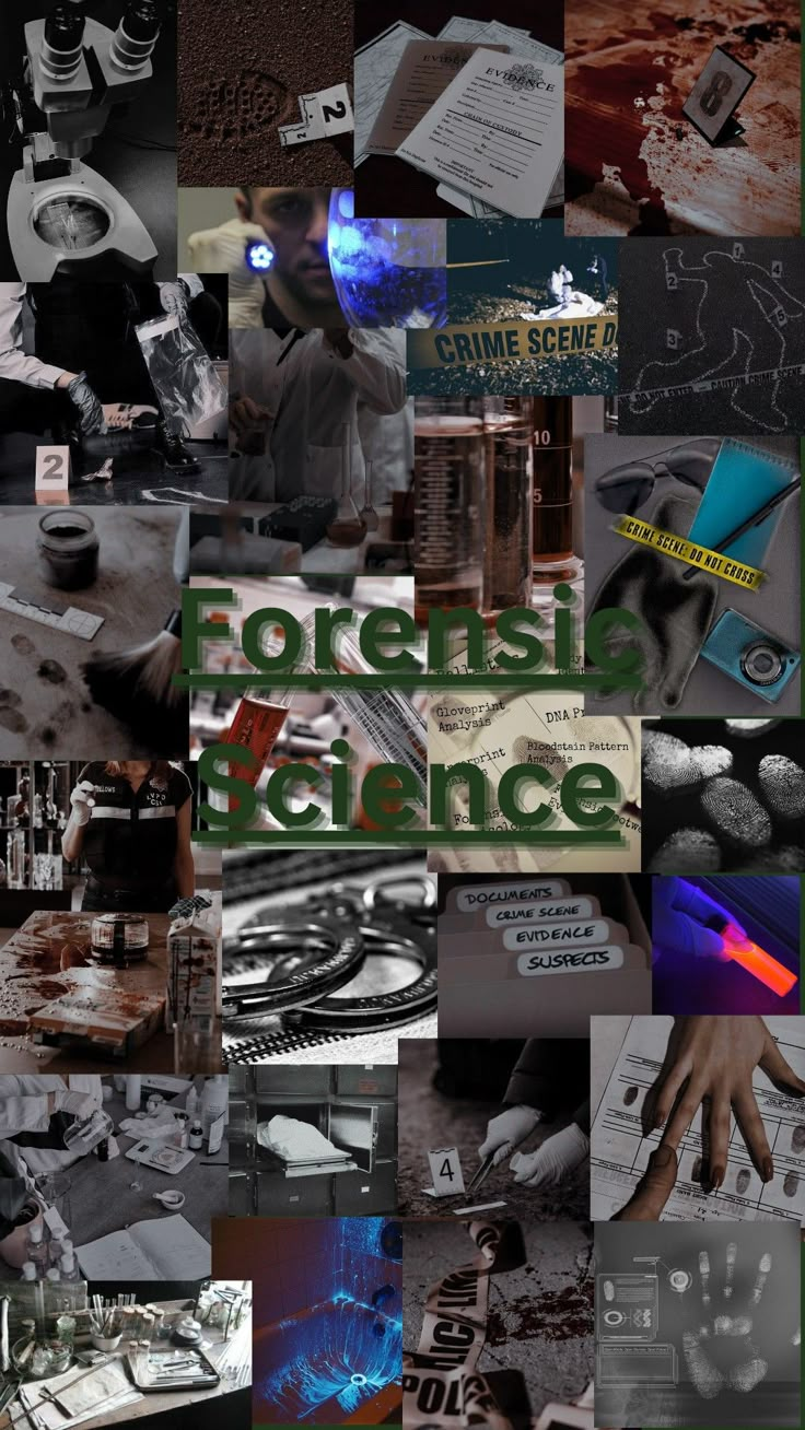 a collage of photos with the words forest science