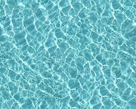 an overhead view of the water in a swimming pool, with ripples and reflections