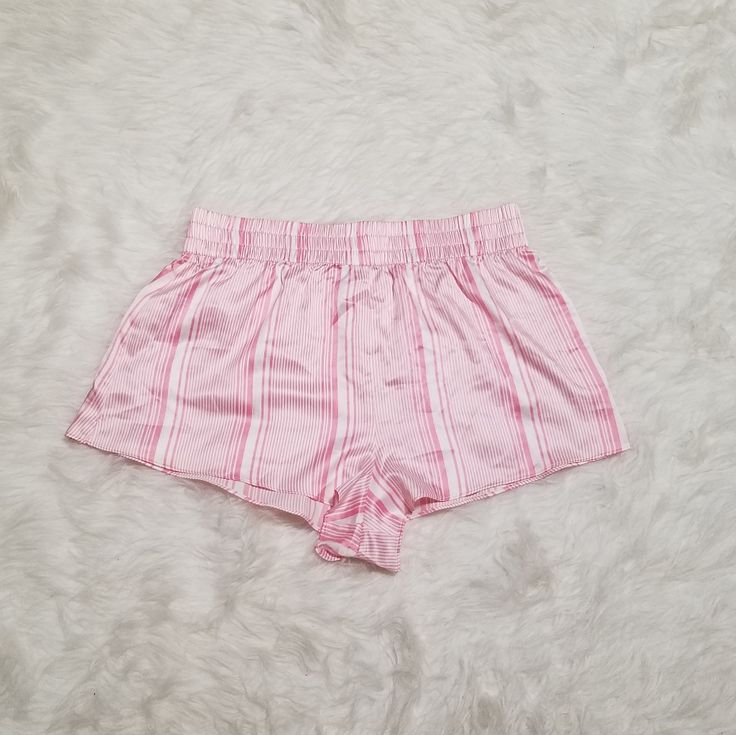 Never Worn Cute Pink/White Pajama Short With Elastic On Waist. Short Rosa, Pajama Short, White Pajamas, Victoria Secret Pajamas, Pajama Shorts, Cute Pink, Victoria's Secret Pink, Victoria Secret, Secret Pink