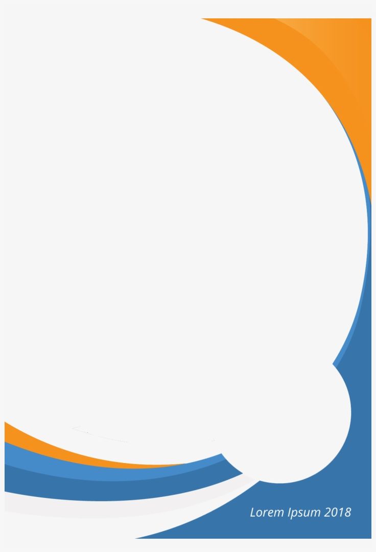 an orange and blue background with a white speech bubble in the center for your text