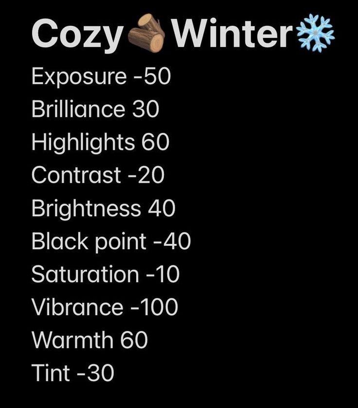 a black background with the words cozy winter on it