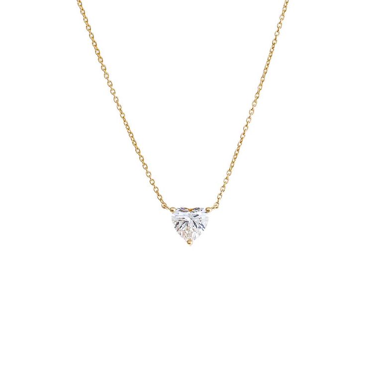 14K Gold / 1.5 CT Lab Grown Diamond Heart Solitaire Necklace 14K - Adina's Jewels Elegant Heart Shaped Necklace With Prong Setting, Heart-shaped Cubic Zirconia Necklace With Prong Setting, Cubic Zirconia Heart Cut Diamond Necklace, Classic 14k Gold Heart-cut Necklace, Heart-shaped Diamond Cut Solitaire Necklace In Cubic Zirconia, Heart-shaped Solitaire Necklace With Diamond Cut Cubic Zirconia, Classic 14k Gold Heart Cut Necklace, Heart Cut Diamond Solitaire Necklace In Fine Jewelry Style, White Heart-cut Diamond Solitaire Necklace