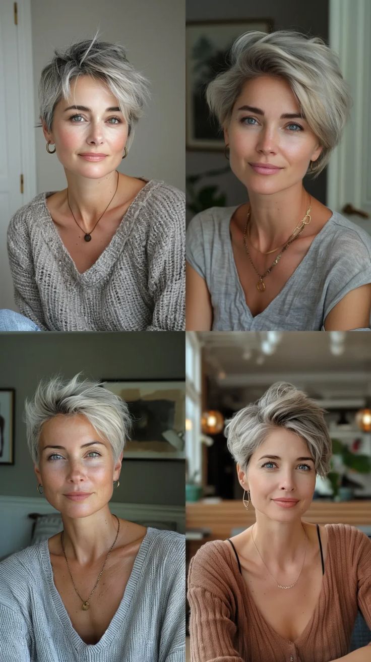 25 Youthful Haircuts for Thin Fine Hair You Need to Try - TrendyVibes Youthful Haircuts, Fine Hair Tips, Flattering Haircuts, Longer Pixie Haircut, Gray Hair Cuts, Short Grey Hair, Haircuts For Wavy Hair, Talcum Powder, Hair Advice