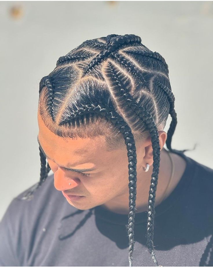 Dread Braid Styles, Cornrow Styles For Men, Cornrow Braids Men, Mens Twists Hairstyles, Braids With Fade, Black Hair Inspiration, Braid Styles For Men, Boy Braids Hairstyles, Two Toned Hair