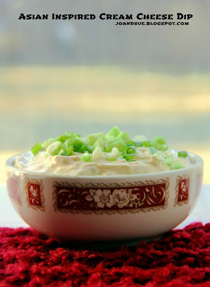 Jo and Sue: Asian Inspired Cream Cheese Dip Asian Cream Cheese Dip, Celery Dip Cream Cheese, Garden Vegetable Cream Cheese Dip, Cream Cheese Soy Sauce Sesame Seeds, Sour Cream Veggie Dip Easy, Chinese New Year Dinner, New Year Dinner, Wasabi Peas, Cream Cheese Appetizer