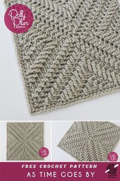 the knitting pattern is shown with instructions to make it